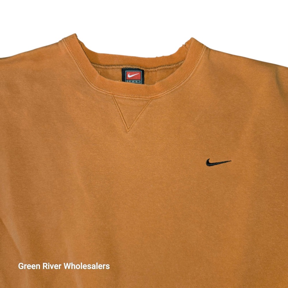 Nike Team Orange Crewneck Sweatshirt Men's‎ XXL Cotton Polyester Blend